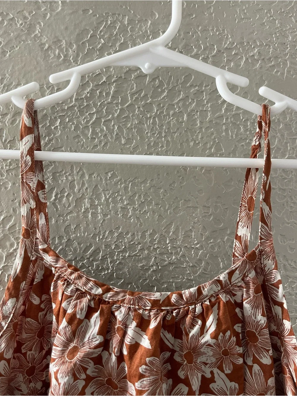 GAP Kids Burnt Orange Cotton Dress with Relaxed Fit Size Medium